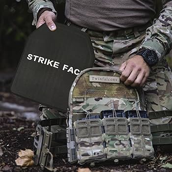 Amazon | [TWINFALCONS] 防弾プレート 鉄板 NIJ IIIA 実物 スチール